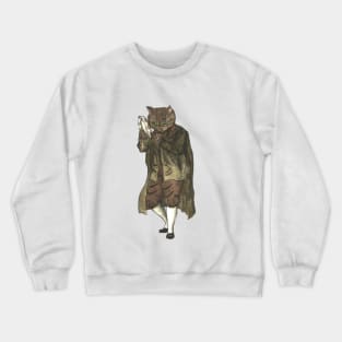 Dancing Cat Plays Tambourine Crewneck Sweatshirt